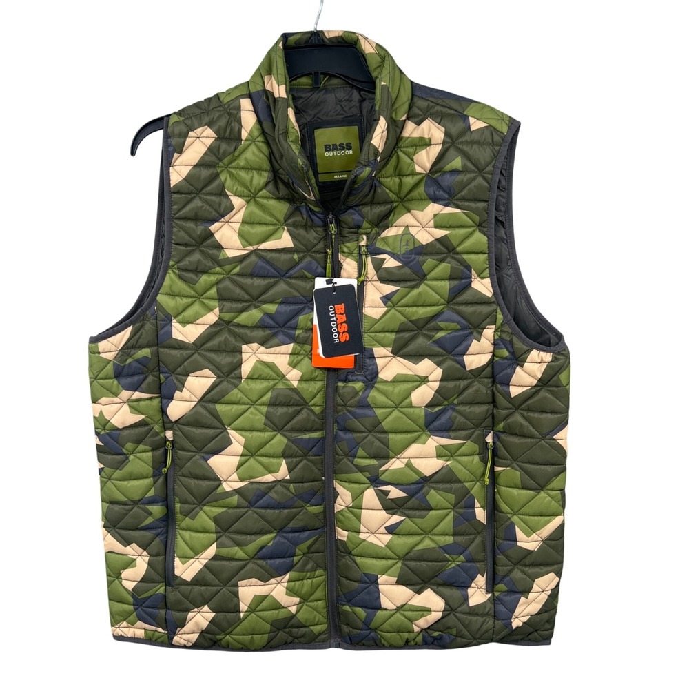 Bass Outdoor‎ Mens BWarm Packable Quilted Puffer Vest XXL Camouflage
